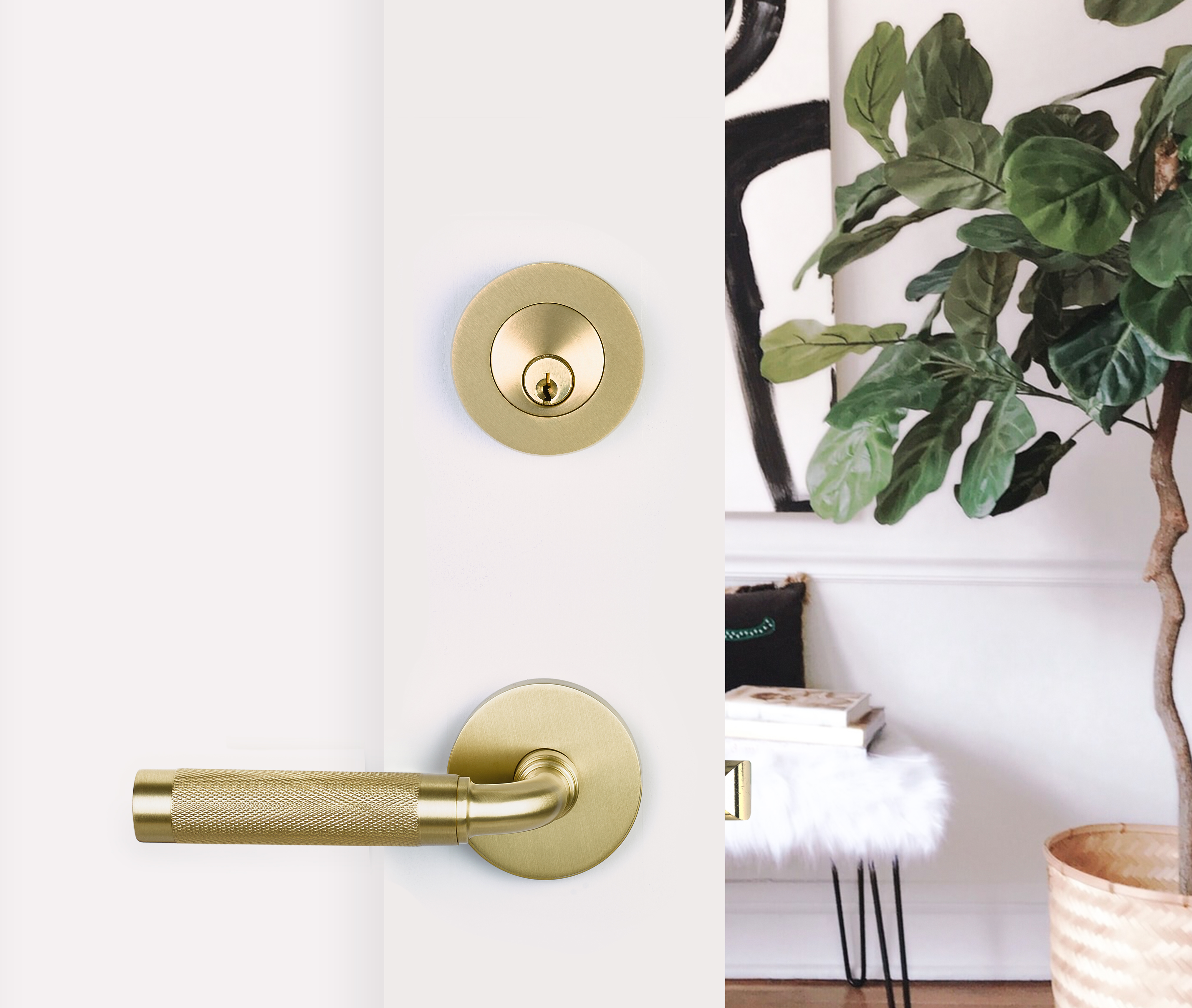 Modern Disc Keyed Deadbolt | Emtek