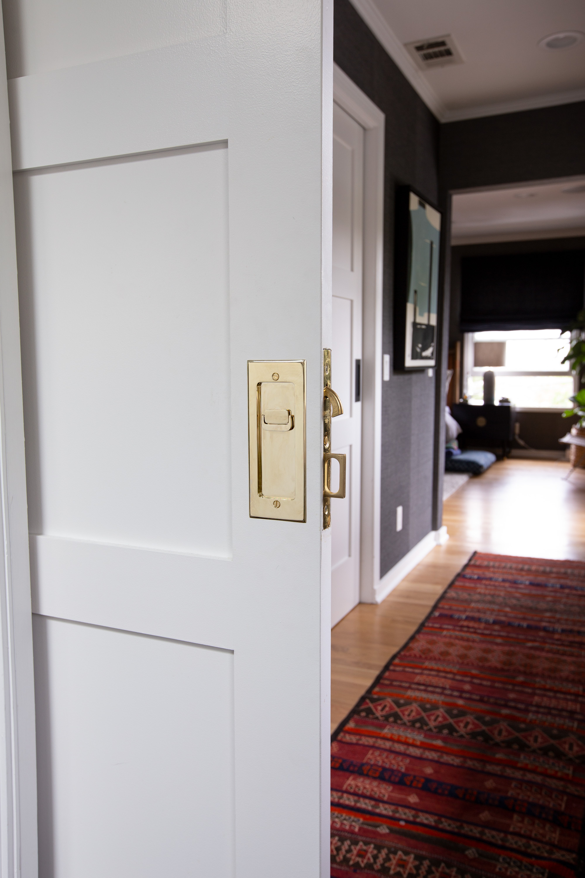 Modern Rectangular Pocket Door Mortise Lock | Emtek