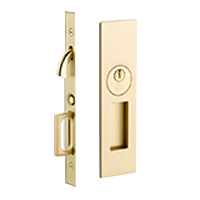 1 Sandcast Bronze with Flap Keyed Deadbolt