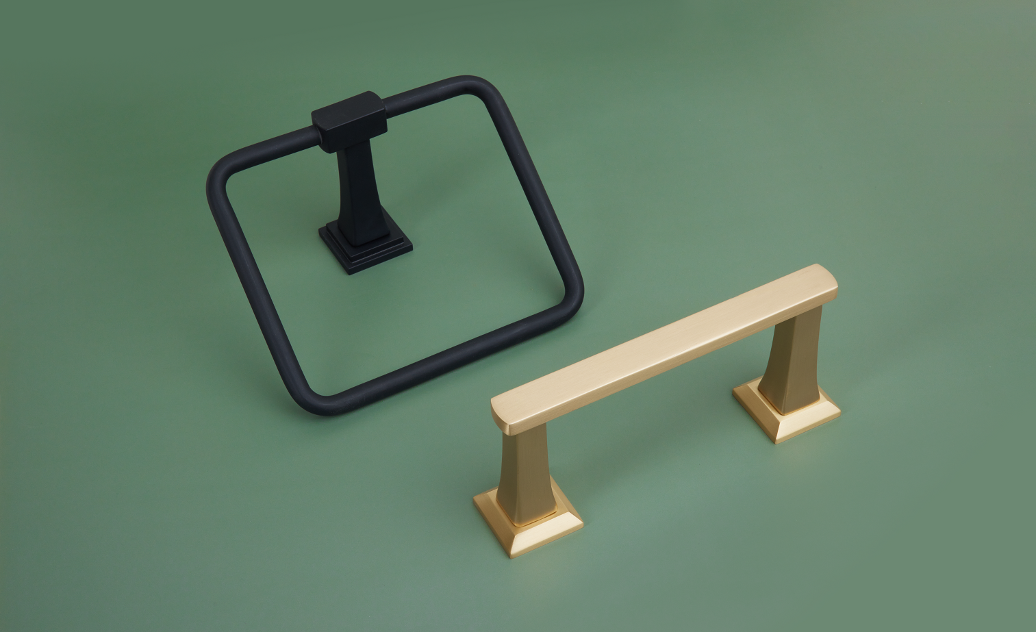 Transitional Flared Brass Single Hook with Rosette