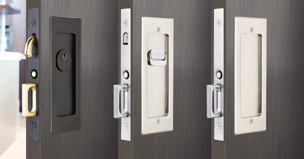 Pocket on sale door lockset