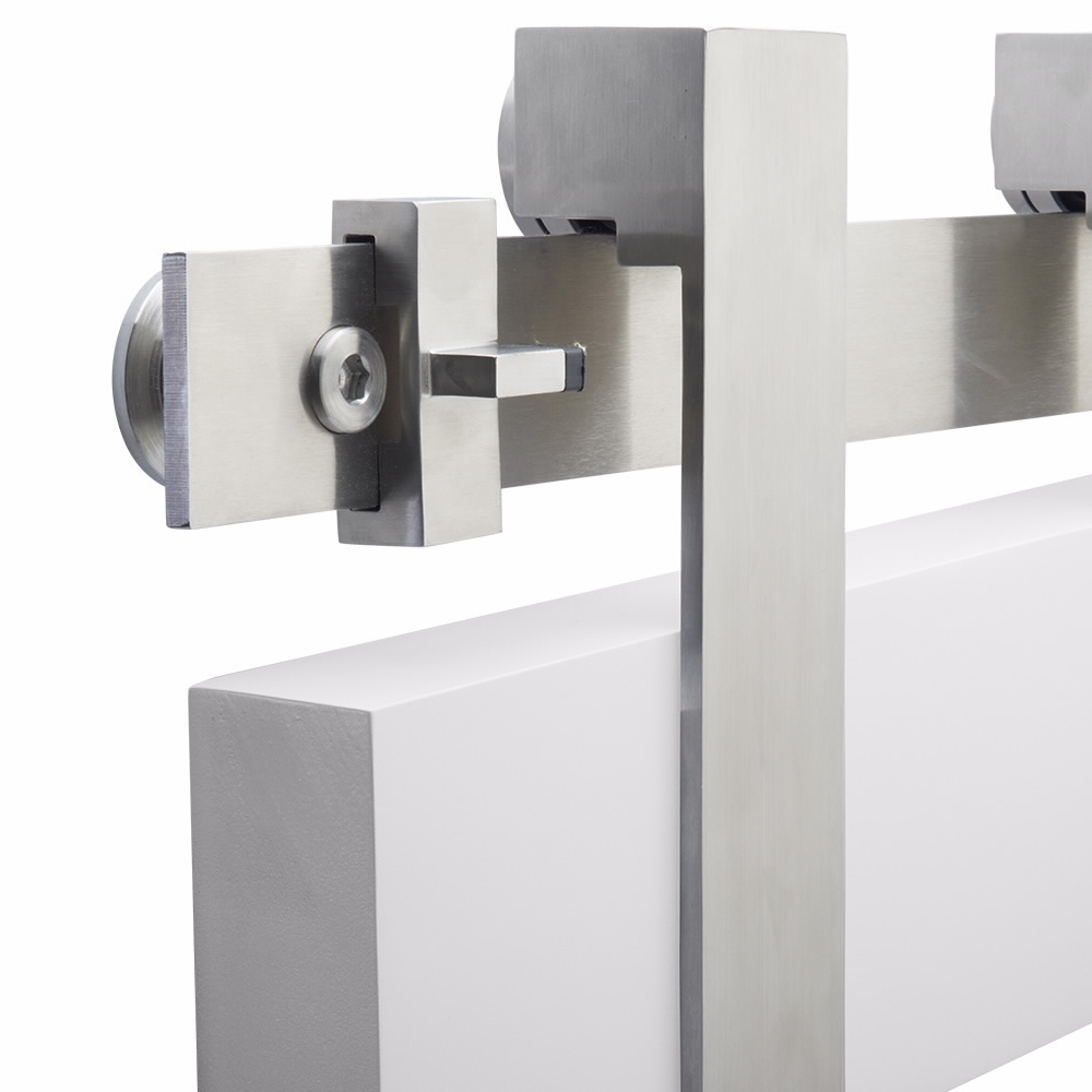 Stainless Steel Low Profile Concealed Wheel Hanger Kit | Emtek Stainless Steel Low Profile Concealed Wheel Hanger Kit | Emtek