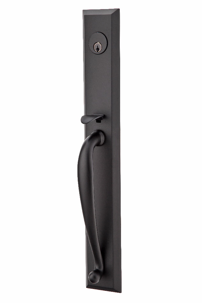 Emtek Contemporary Tubular Entry Set: Lausanne Style with Round KNOB on The  Interior Side. 2 Backset Sizes Included 2-3/8 in. and 2-3/4 in. Color: Flat  Black (US19), Model: 4819-US19, Door Knobs -  Canada