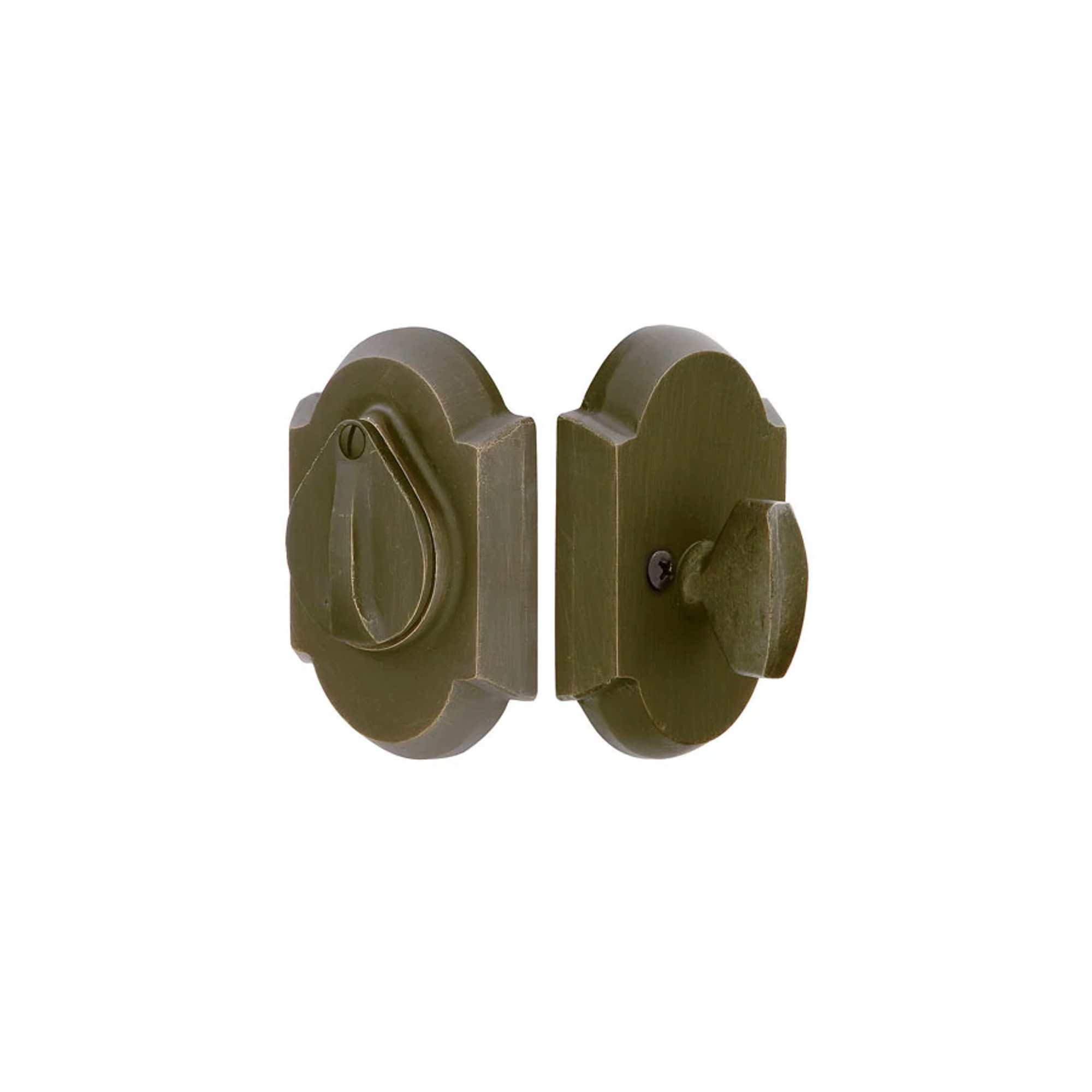#1 Sandcast Bronze with Flap Keyed Deadbolt