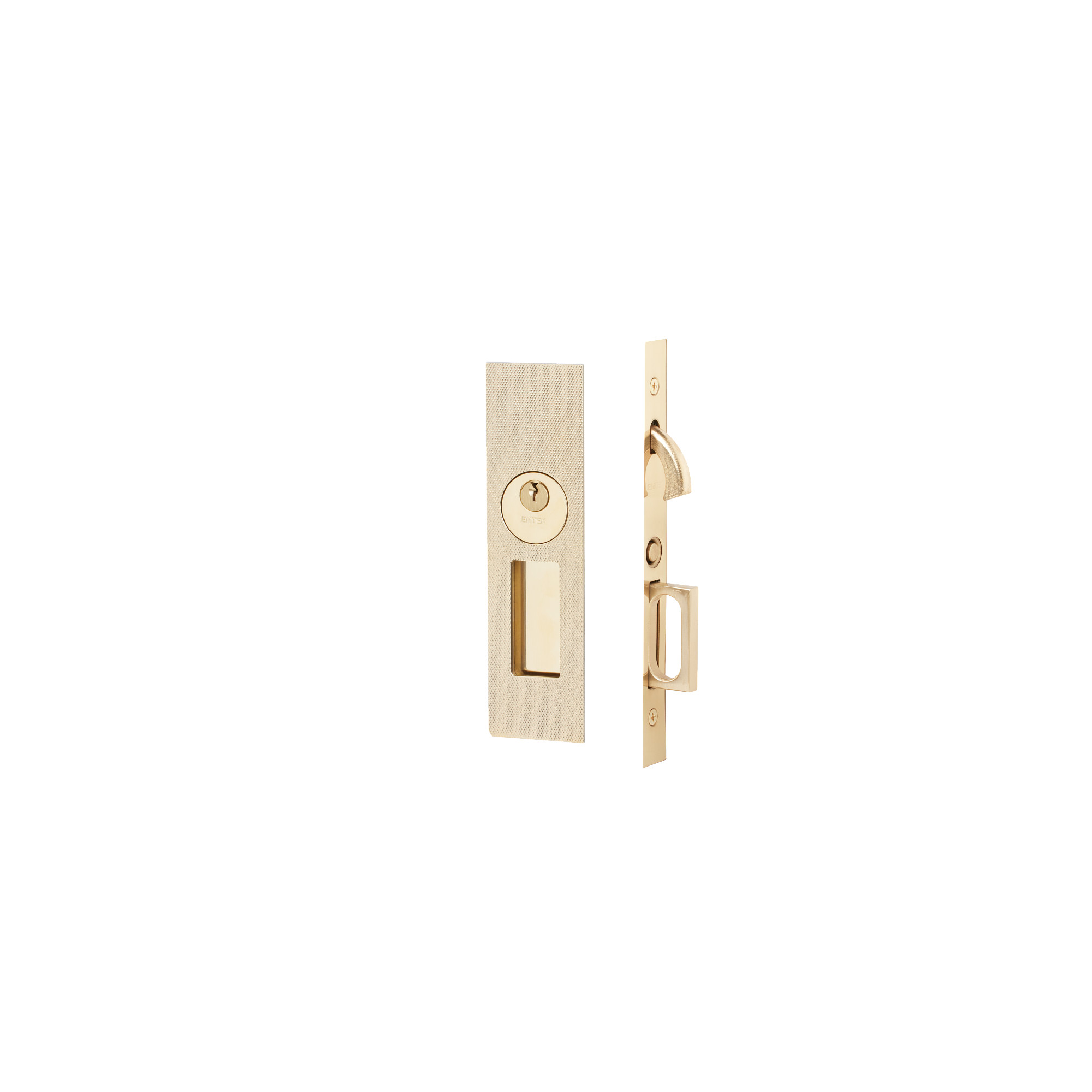 Serrure à Mortaise Emtek Pour Porte De Poche - Modèle Moderne 1-3/4", Neuf