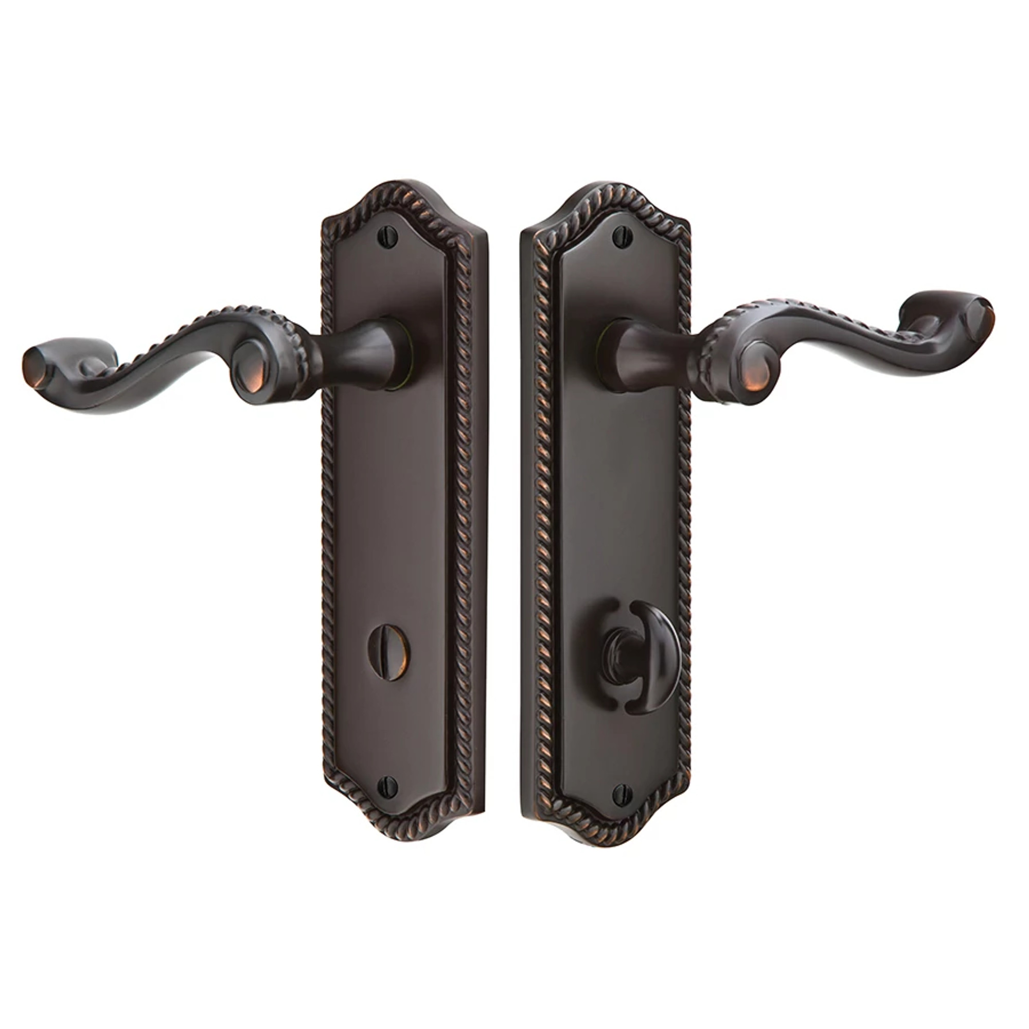 Rope Thumbturn Privacy Non-keyed 3-3/8" C-to-C Sideplate Lock