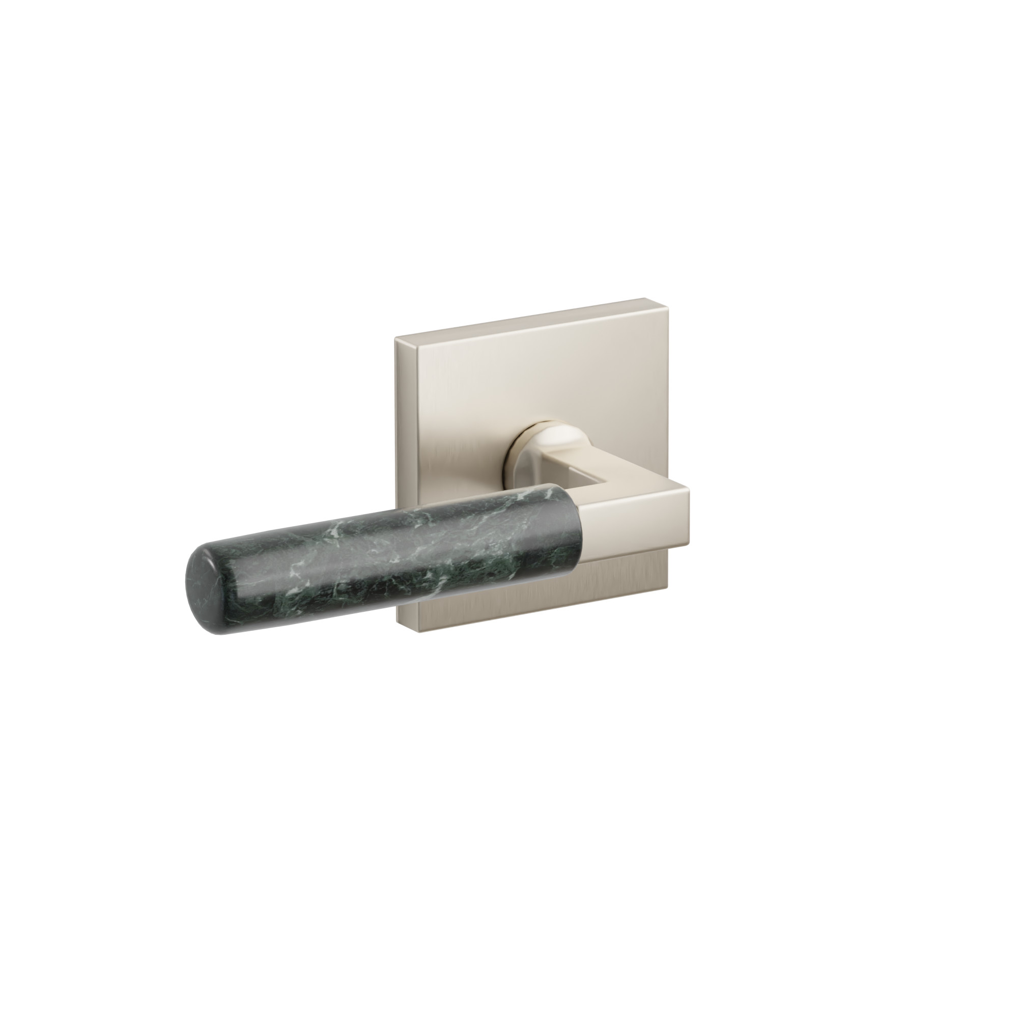 Select L-Square Green Marble Lever | Emtek