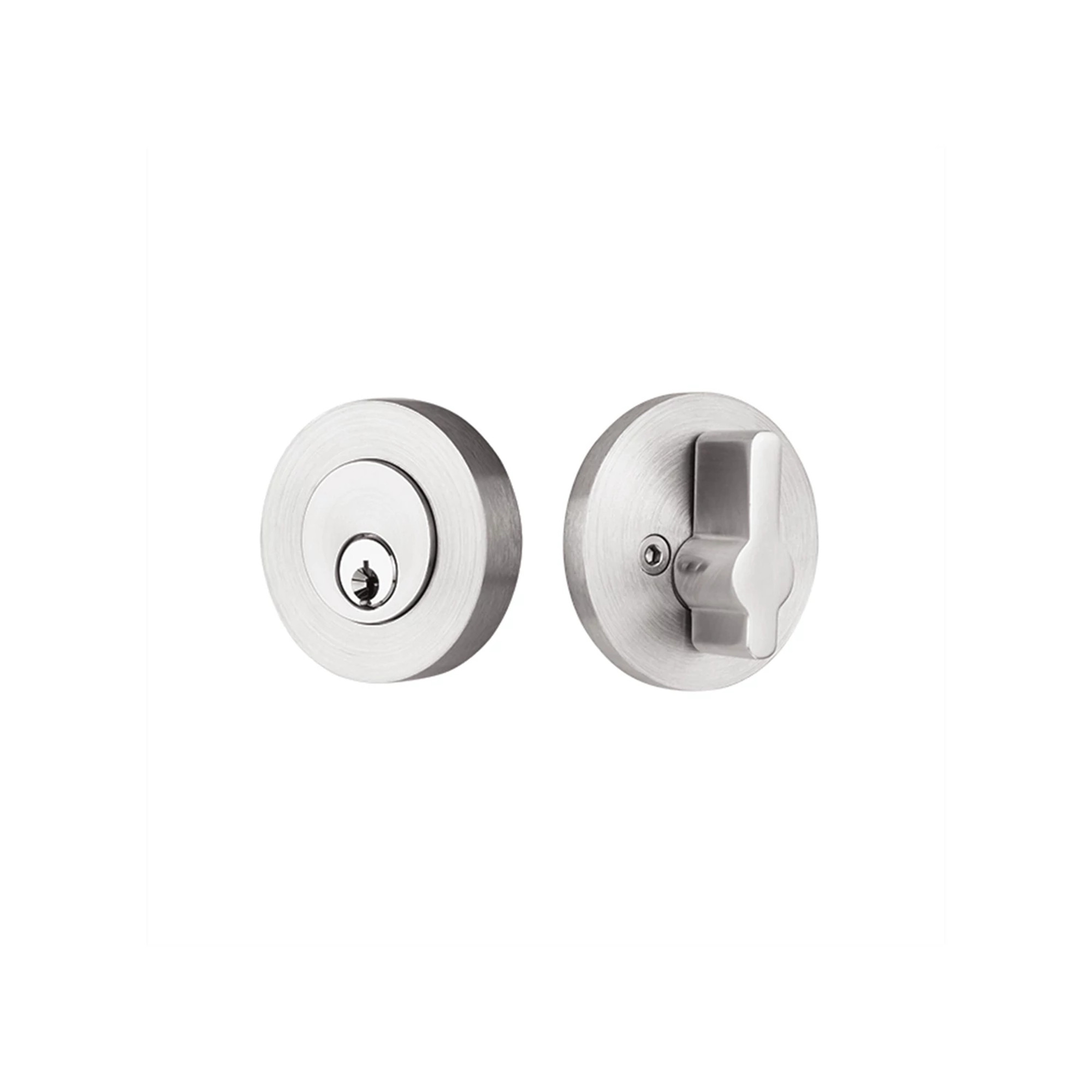 Stainless Steel Modern Disc Single Sided Single-sided Deadbolt | Emtek