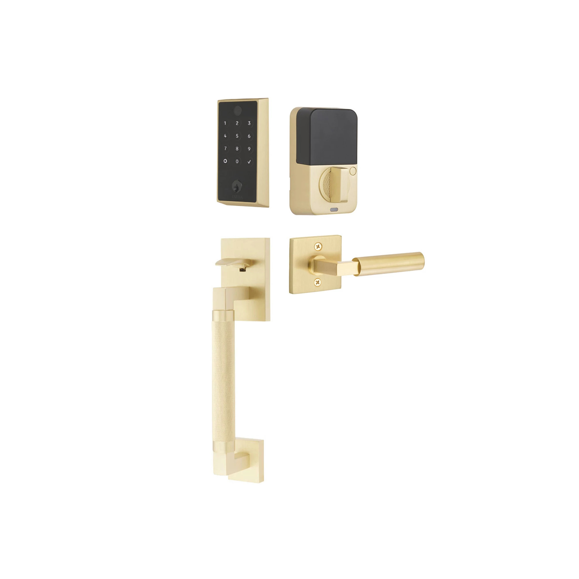 EMPOWERED™2 Touch Entry Set with Hercules Knurled Grip Keyed | Emtek