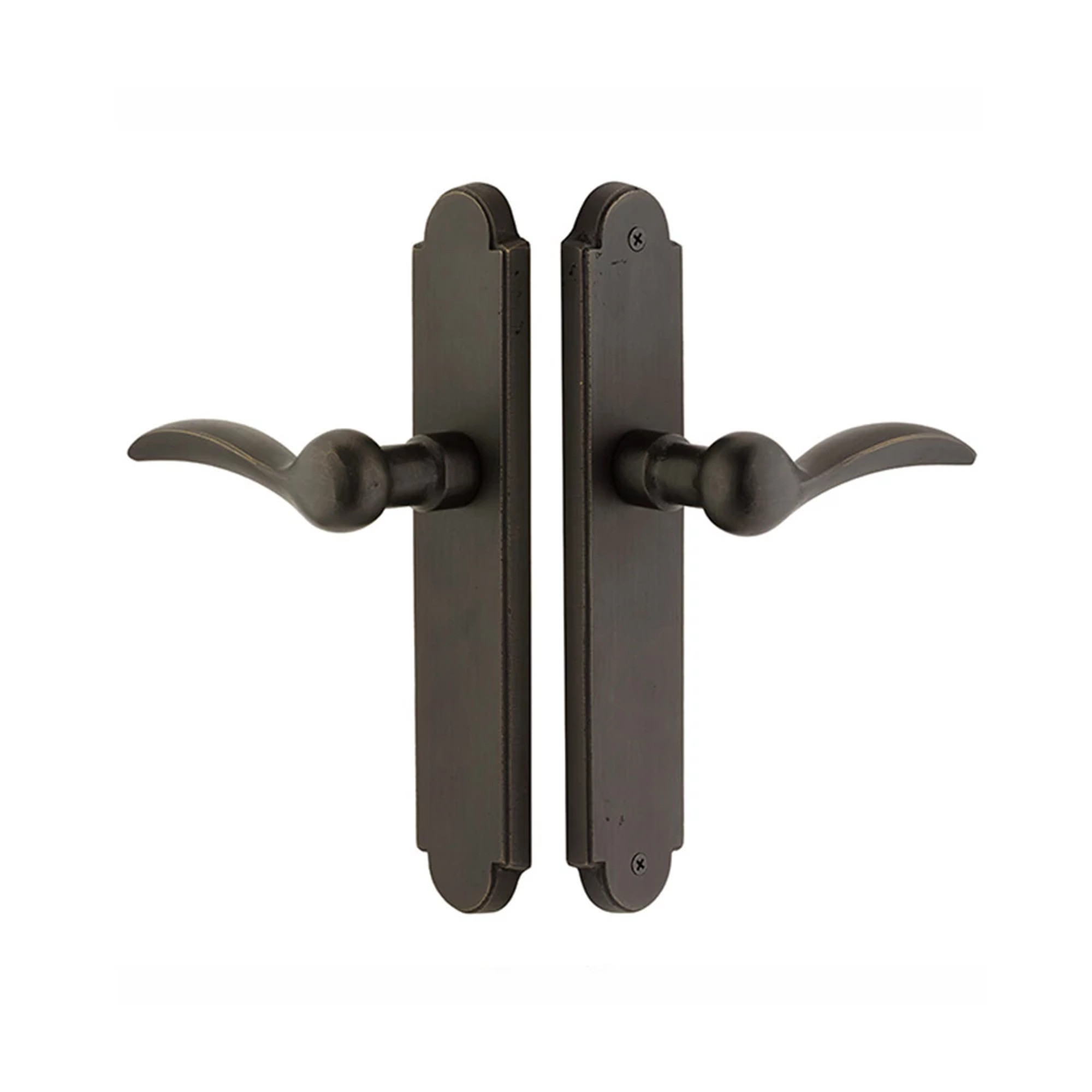 Sandcast Arched Stretto Non-Keyed 10" Overall Narrow Trim Sideplate Lock