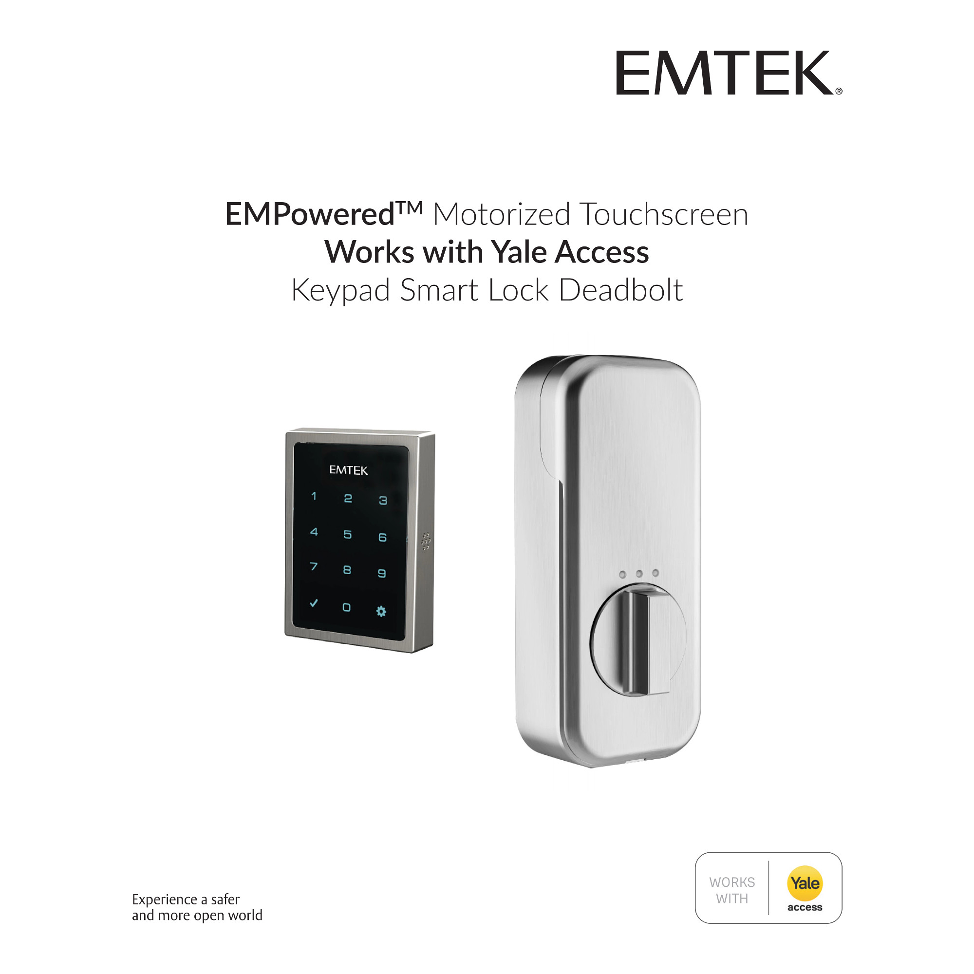 EMPowered Motorized Touchscreen Smart Keypad Deadbolt Emtek