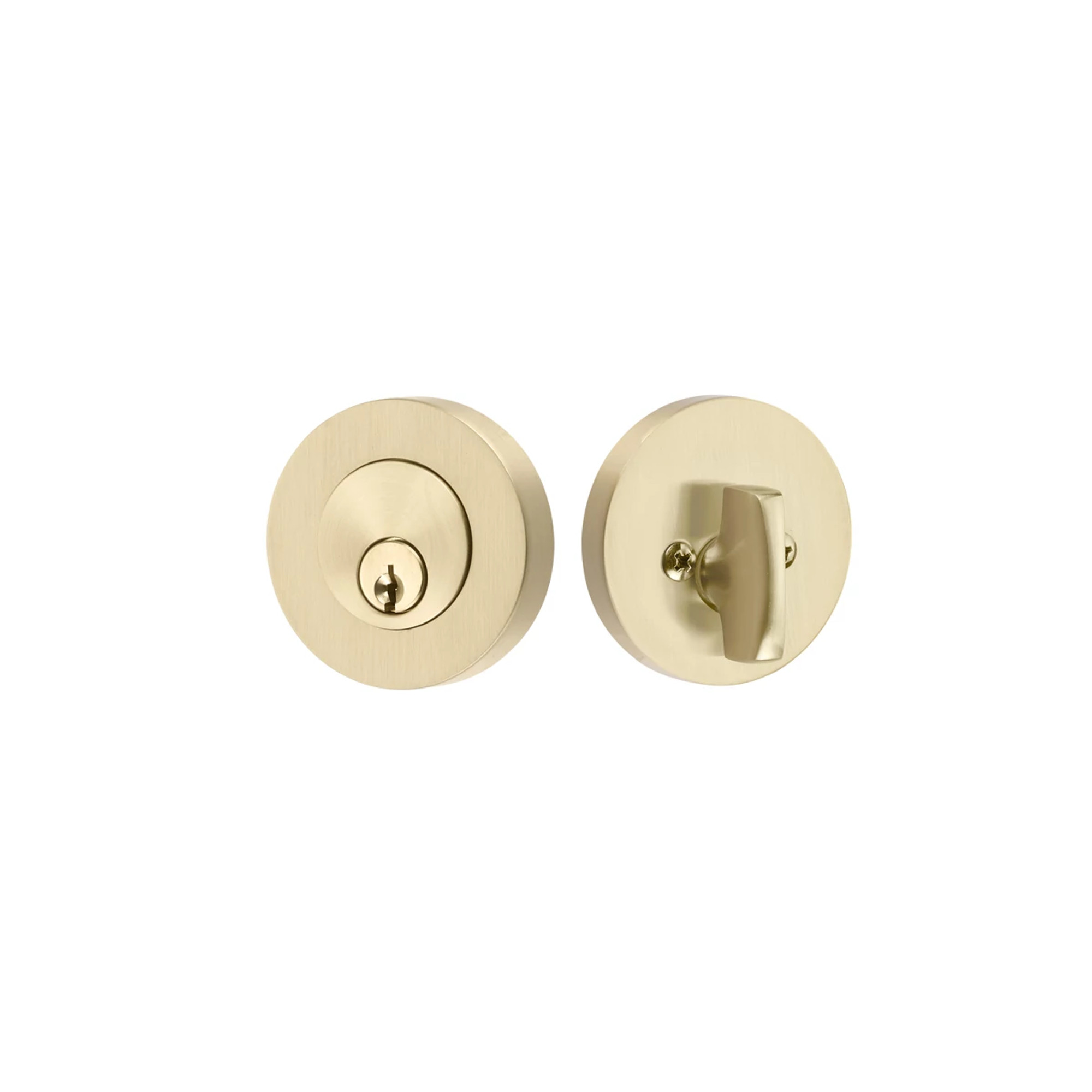 Modern Disc Keyed Deadbolt | Emtek