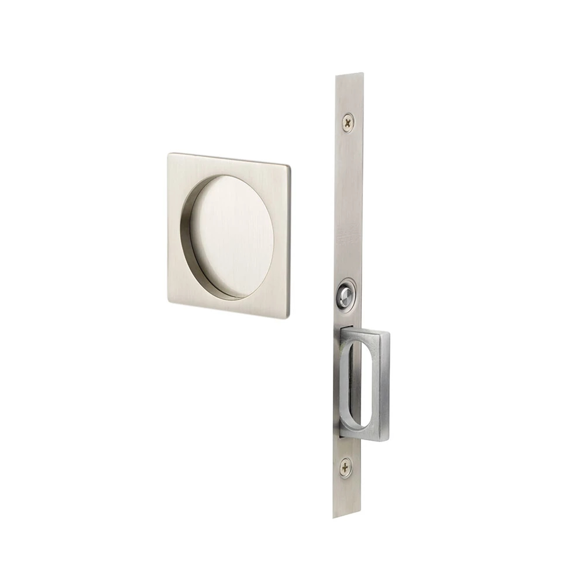 Emtek 2164 Narrow Oval Rectangular Pocket Door Mortise Lock
