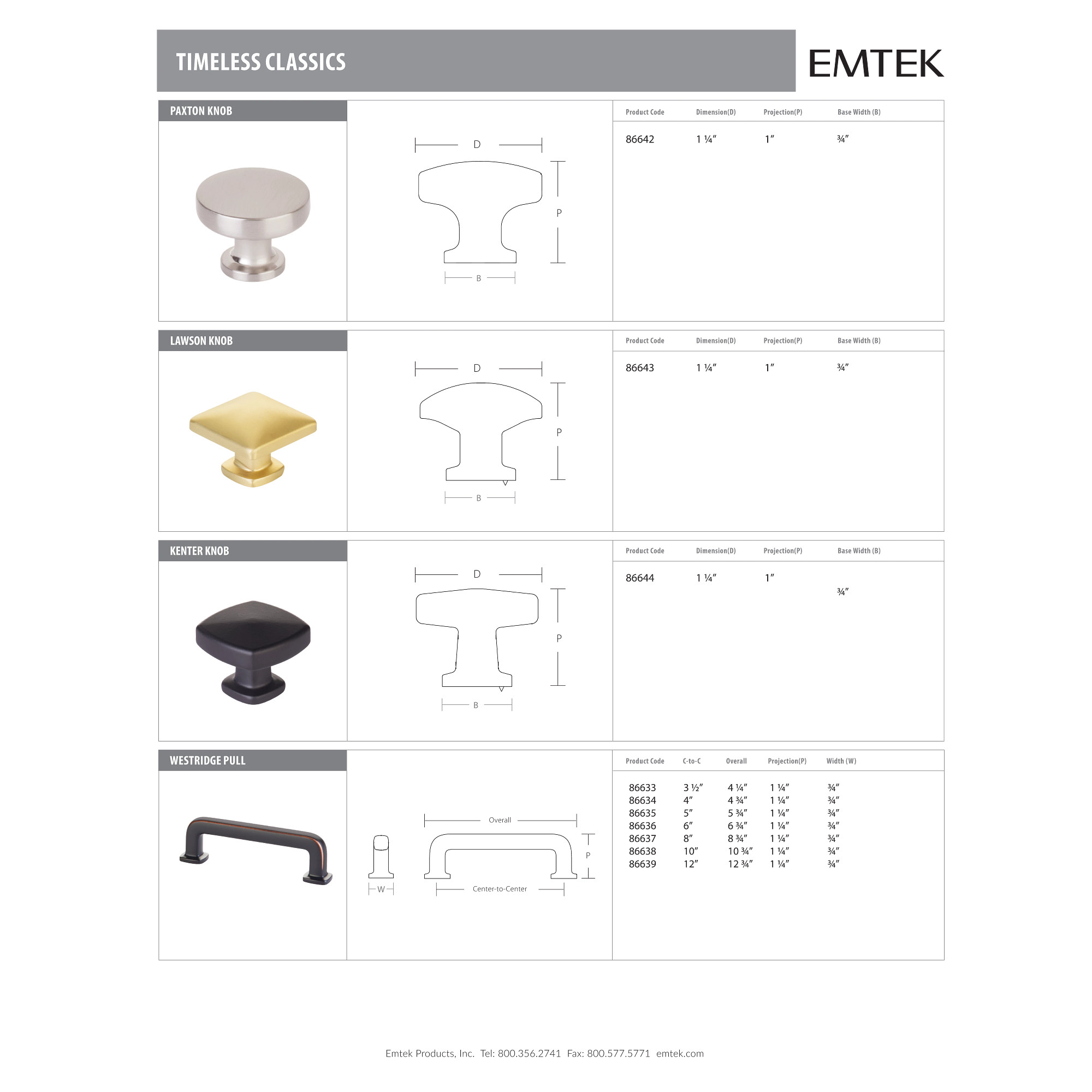 Westridge Pull Emtek