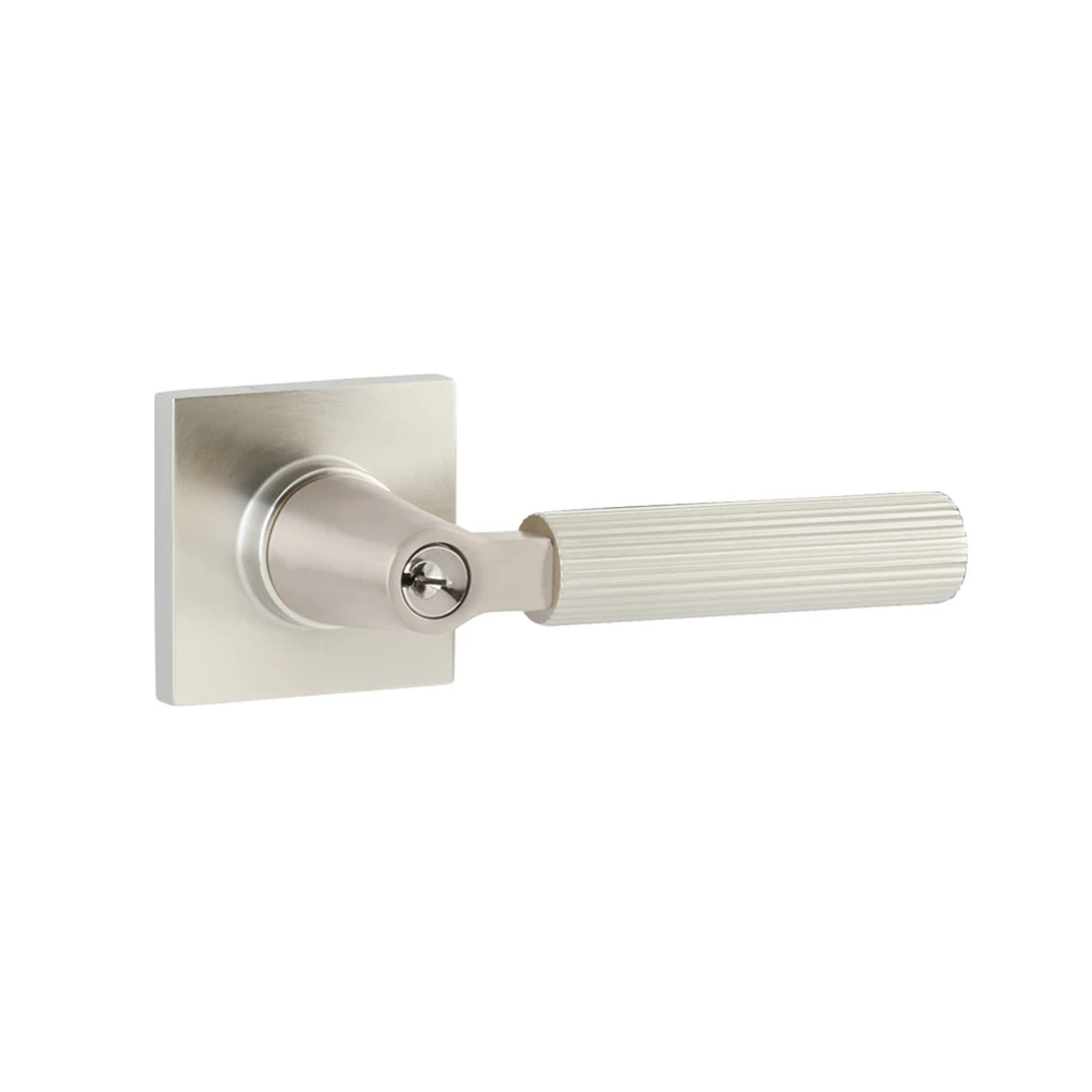 ●LOGIK SELECT L-Square Straight Knurled Key in Lever | Emtek