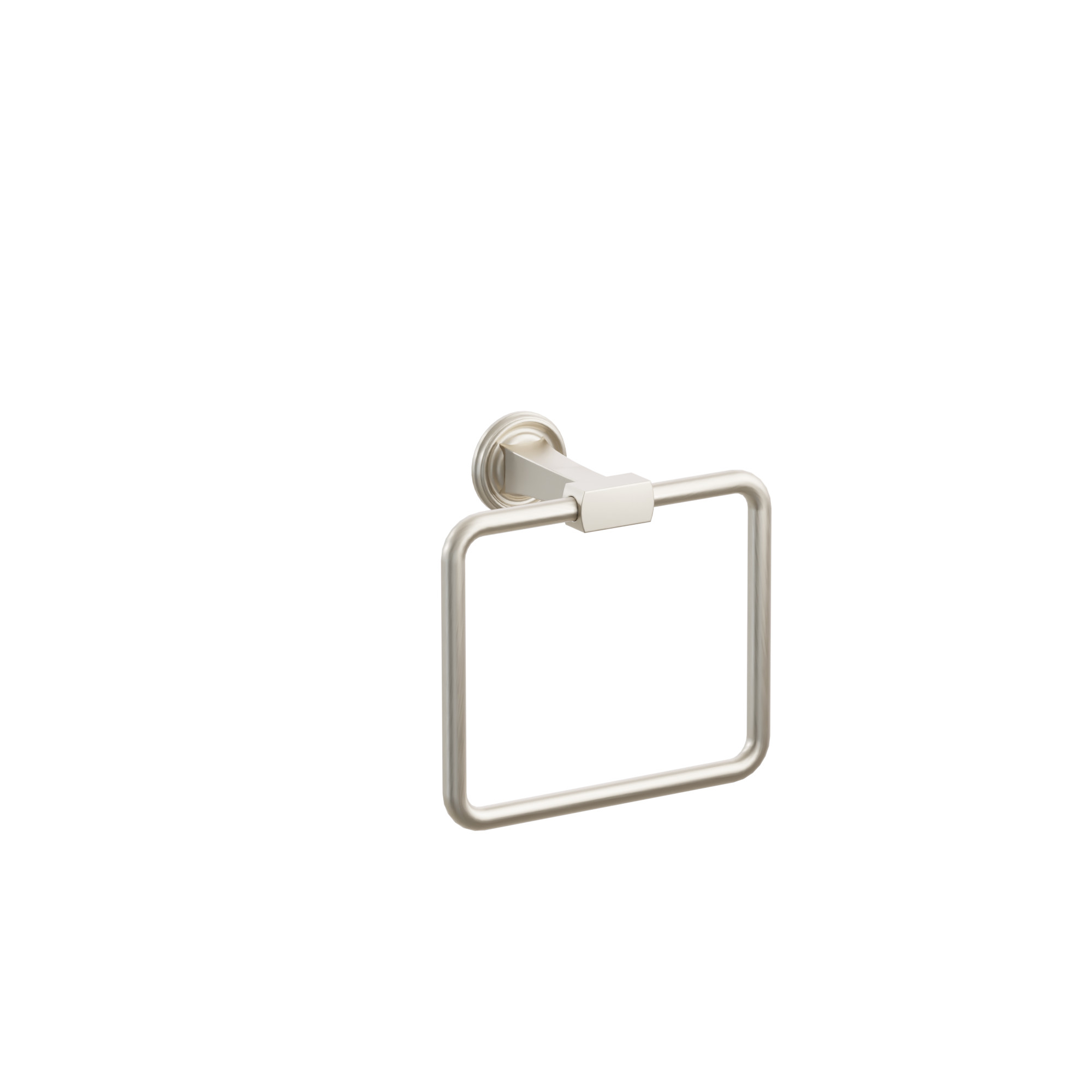 Transitional Flared Brass Towel Ring