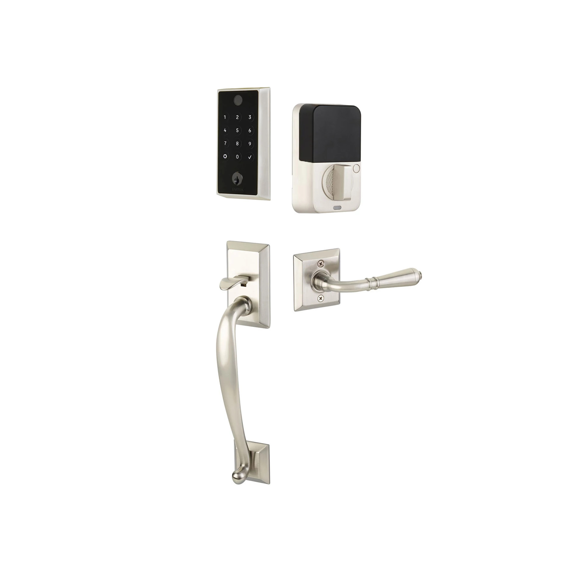 EMPOWERED™2 Touch Entry Set with Franklin Grip Keyed | Emtek