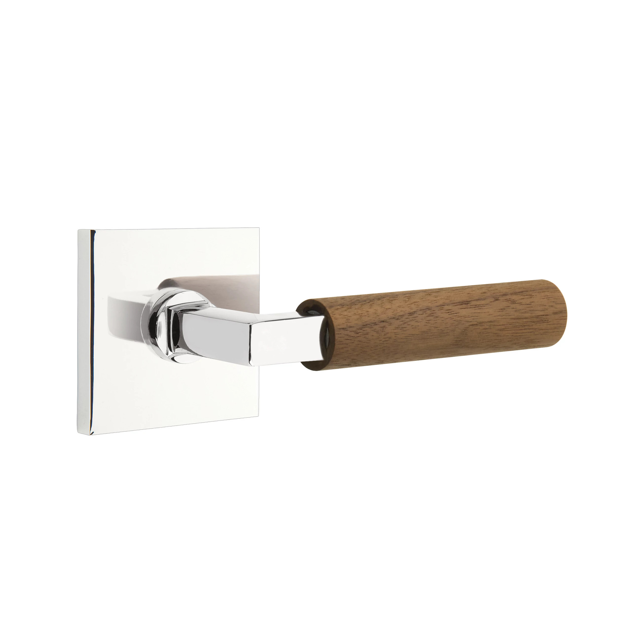 SELECT L-Square Dark Walnut Lever | Emtek