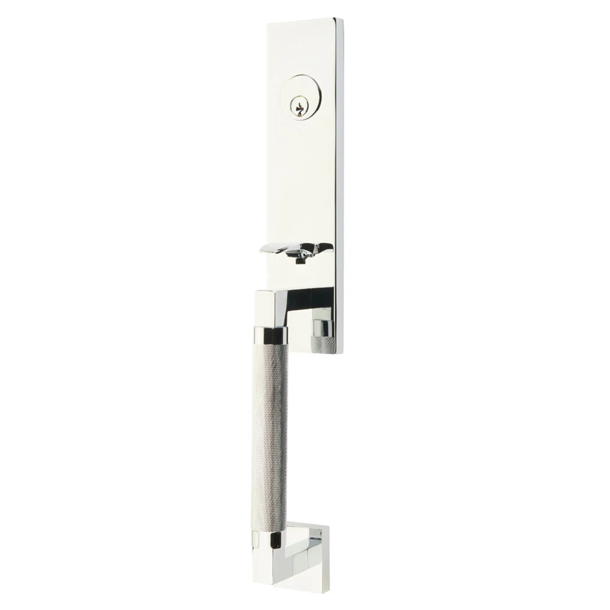Hercules Knurled Monolithic Tubular Entry Set | Emtek