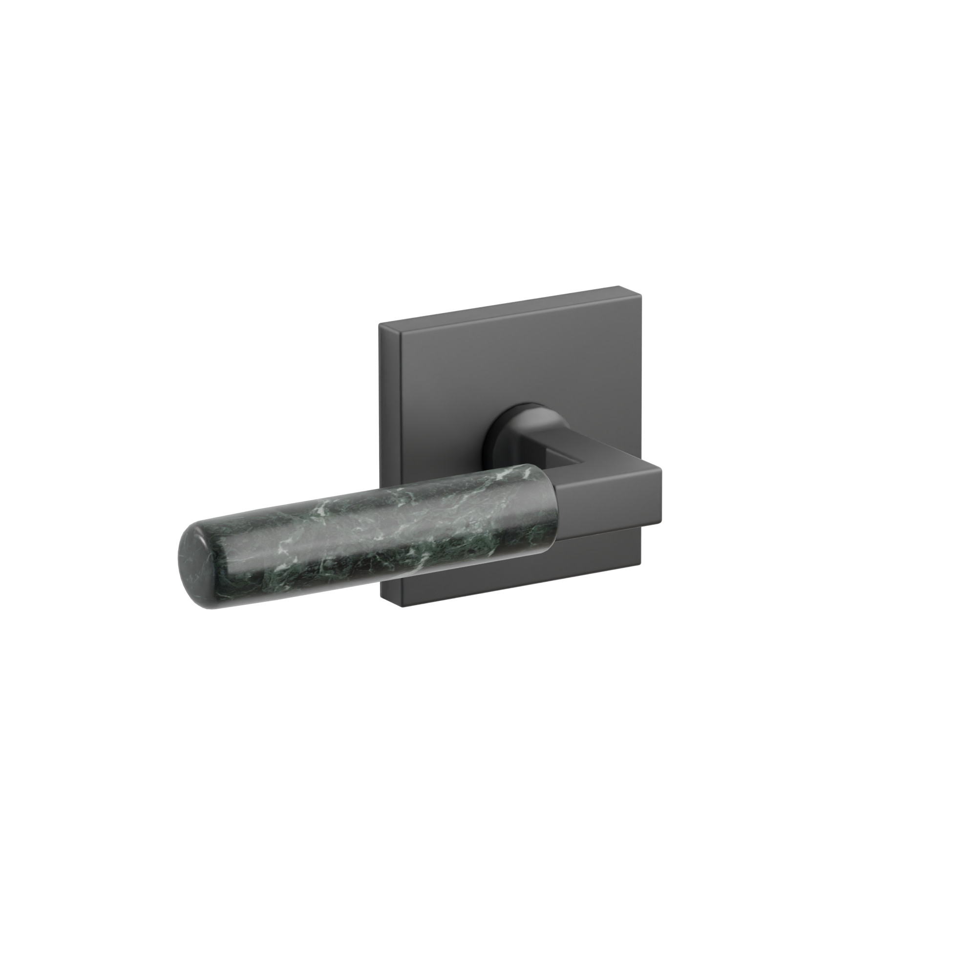 Select L-Square Green Marble Lever | Emtek