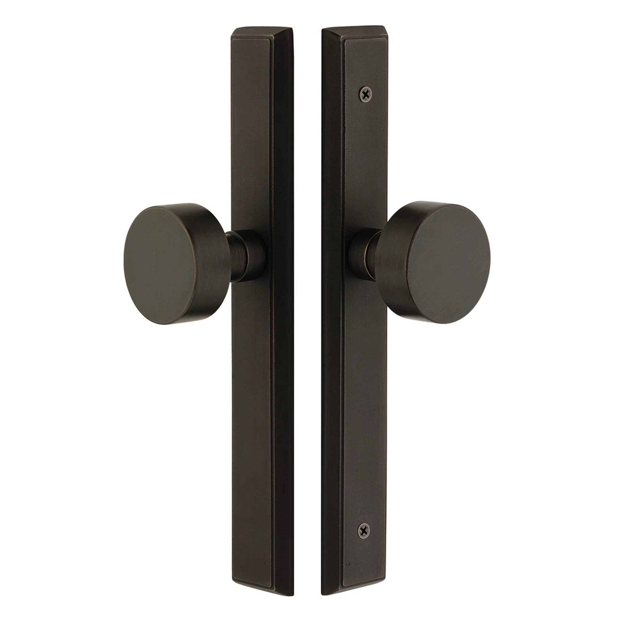 Sandcast Bronze Rectangular Stretto Non-Keyed 11" Overall Narrow Trim Sideplate Lock