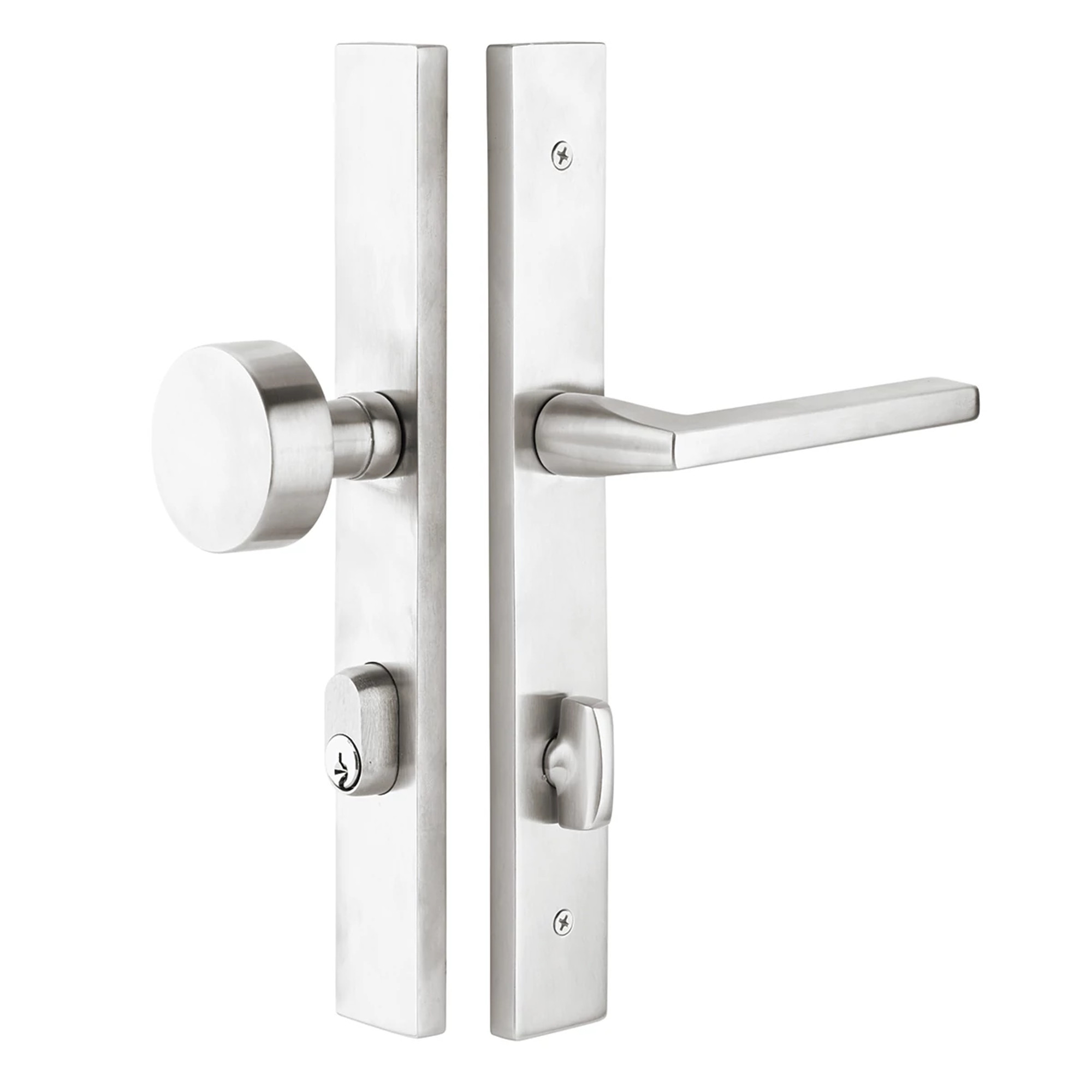 Stainless Steel Keyed Stretto 1-1/2" x 11" Narrow Trim Sideplate Lock
